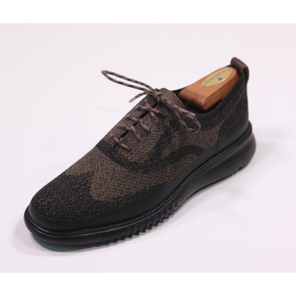 New! Cole-Haan 2.ZeroGrand Brown Stitchlite Ox Sneaker Wingtip Shoes 8.5 - Picture 1 of 12